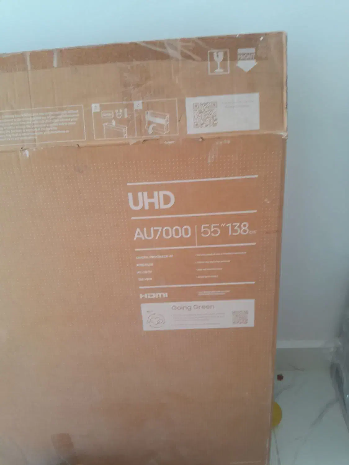 تلویزیون شکسته سامسونگ ۵۵ هوشمند|تلویزیون و پروژکتور|یاسوج, |دیوار