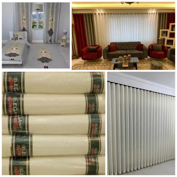 پرده.پارچه. دوخت میله ولوازم(قیمتها واقعی)|پرده، رانر، رومیزی|گرگان, |دیوار