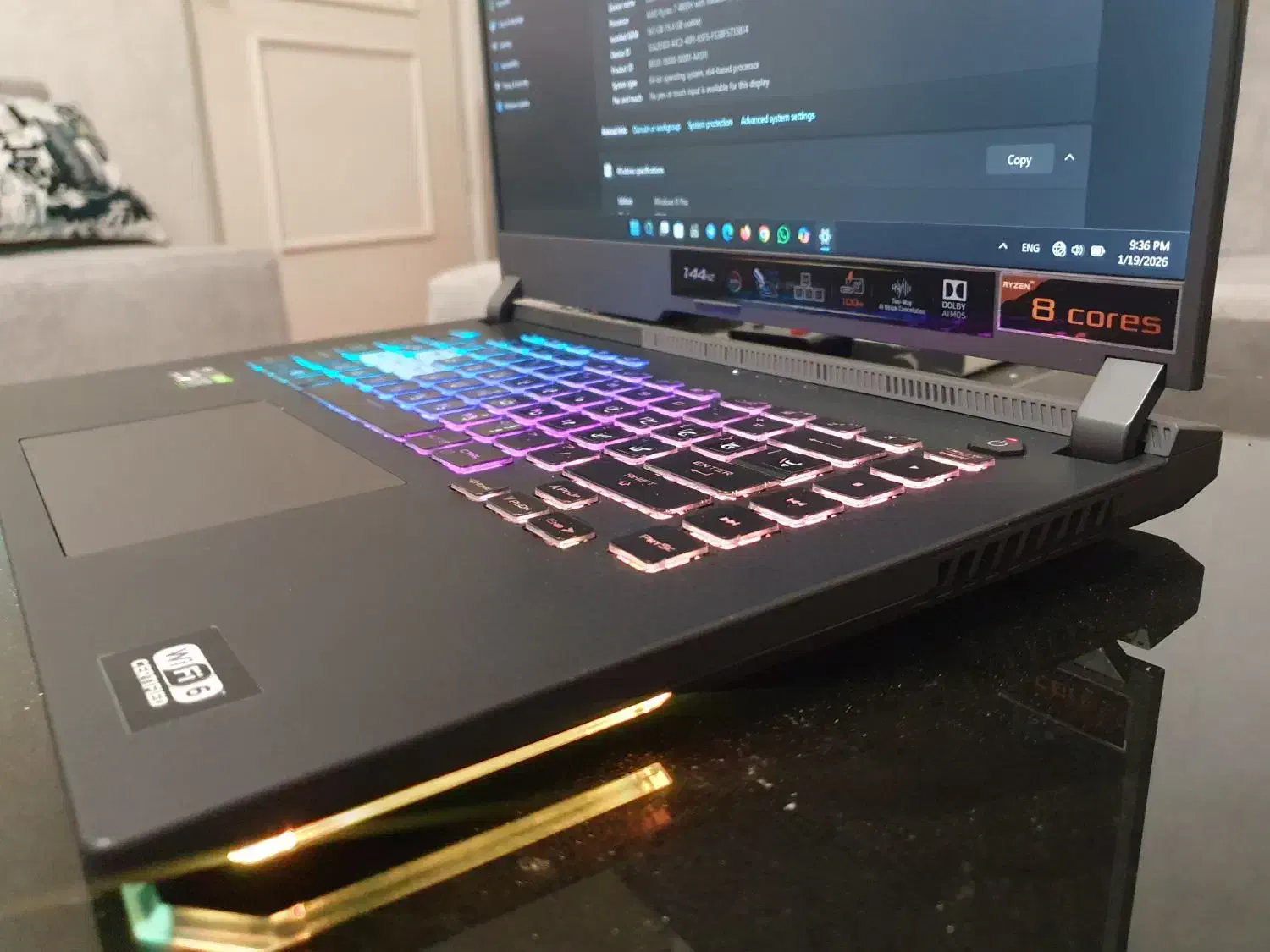 لبتاب ایسوس گیمینگ asus rog|رایانه همراه|تهران, جیحون|دیوار