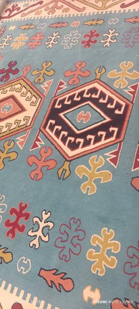 فرش رنگ فیروزه ای|فرش|یاسوج, |دیوار