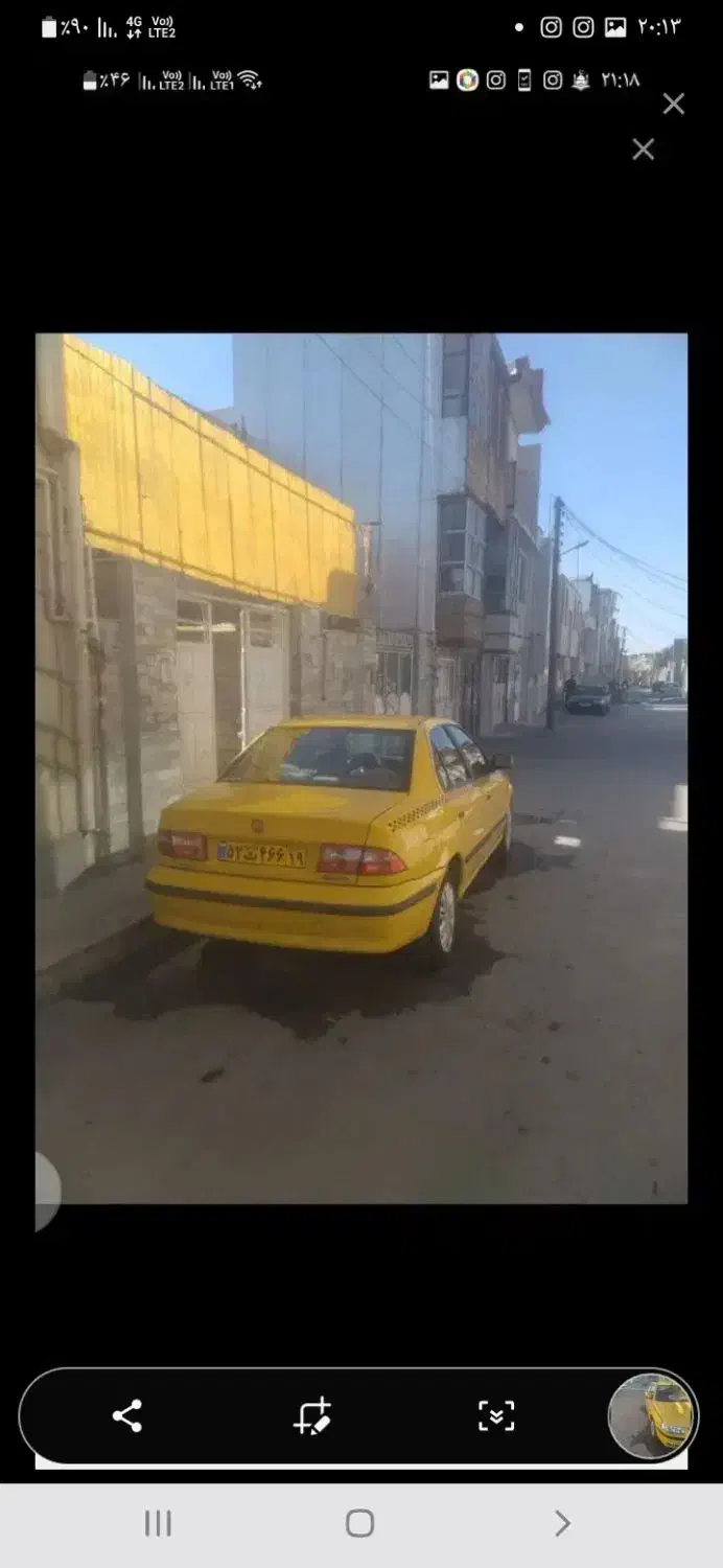 تاکسی سمند EF صفر|خودرو سواری و وانت|کرمانشاه, |دیوار