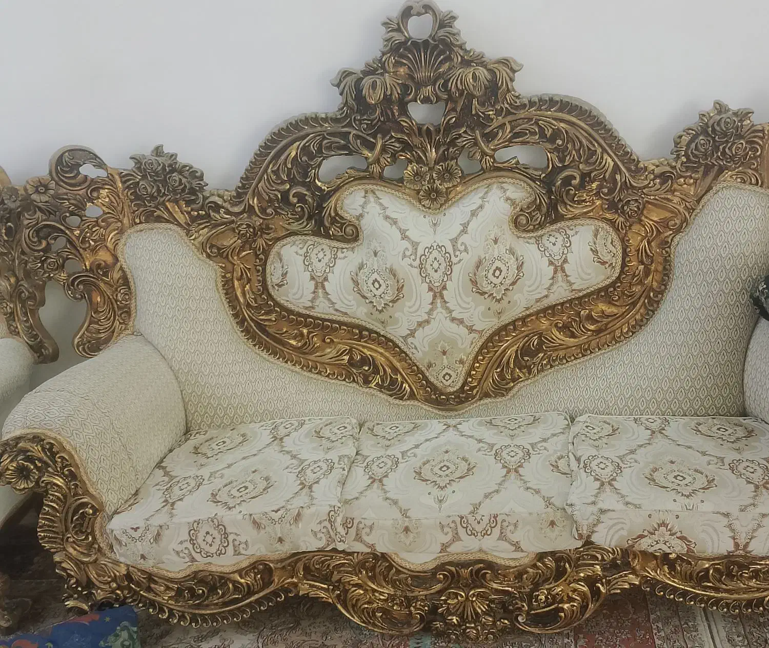 مبلمان سلطنتی شیپوری در حد نو|مبلمان خانگی و میز عسلی|ایوان, |دیوار