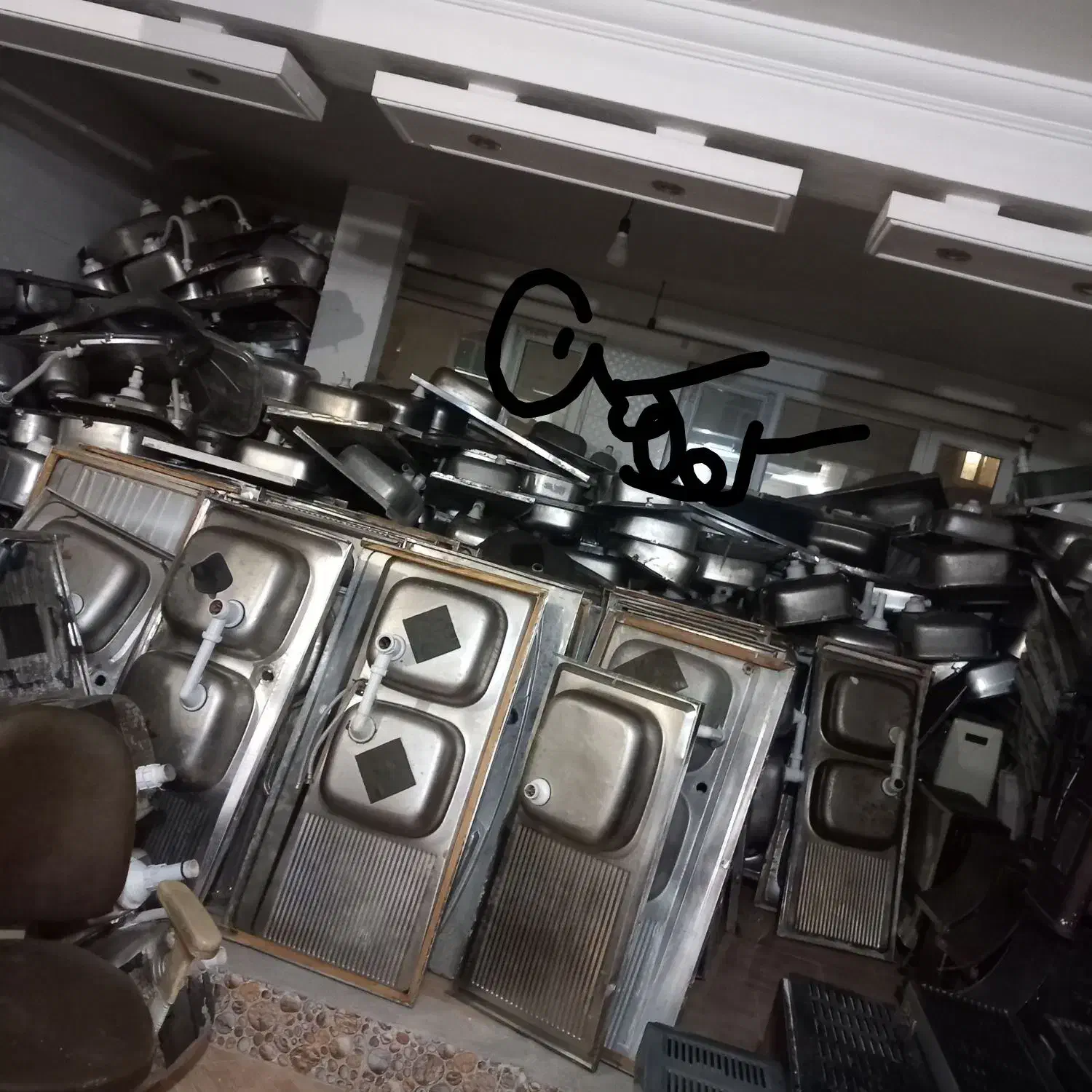 سینک دوقلو استیل اصل درحد سمساری کوهکن فلکه بسیج|حراج|زابل, |دیوار