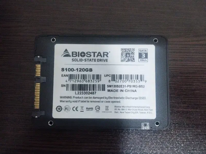 هارد SSD biostar 120GB|قطعات و لوازم جانبی رایانه|پرند, فاز ۳|دیوار