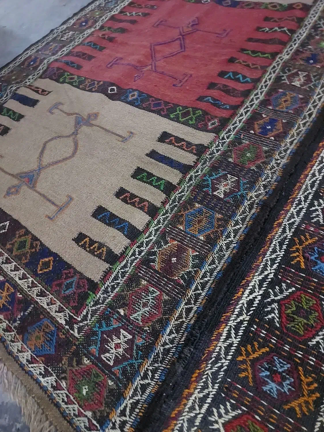 یک جفت قالیچه قشقایی|گلیم، جاجیم، گبه|تهران, صاحب الزمان|دیوار