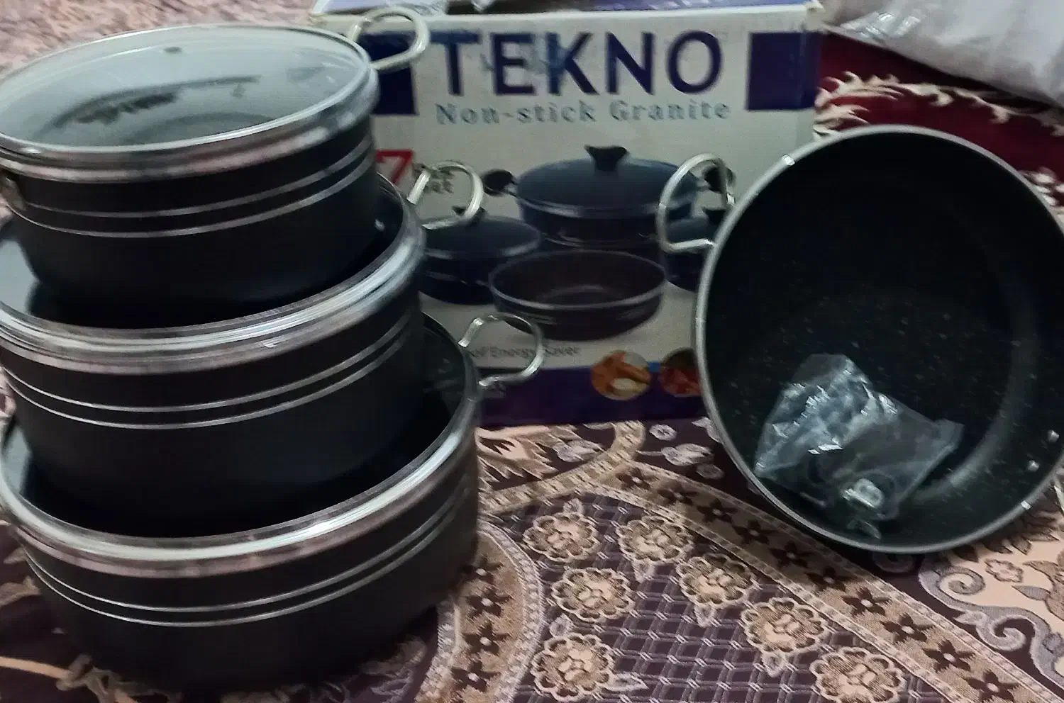 قابلمه تکنو ۷ پارچه جنس خوب|ظروف پخت‌وپز|سرعین, |دیوار