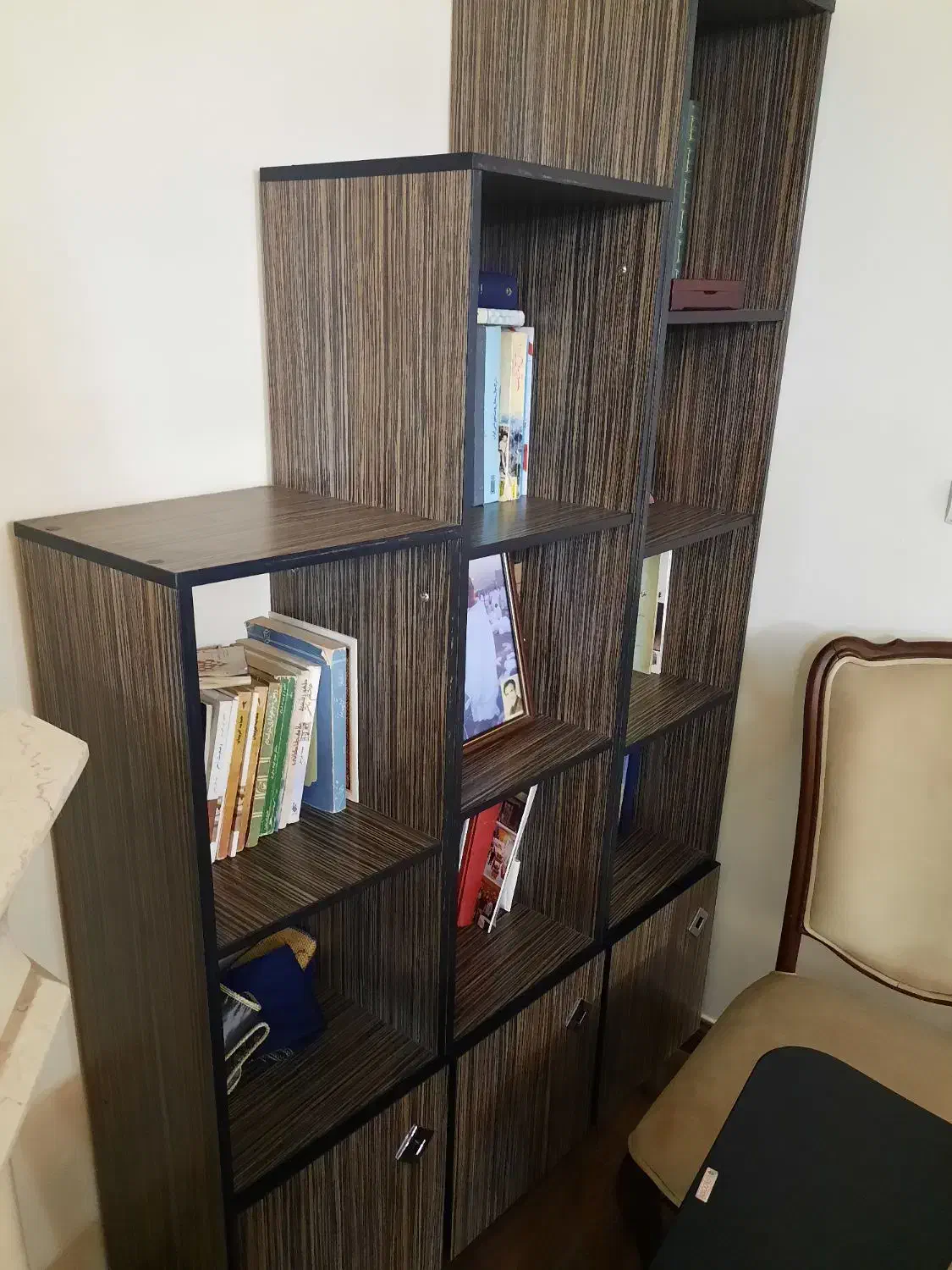 کتابخانه|کتابخانه، شلف، قفسه‌های دیواری|کرج, گلشهر|دیوار