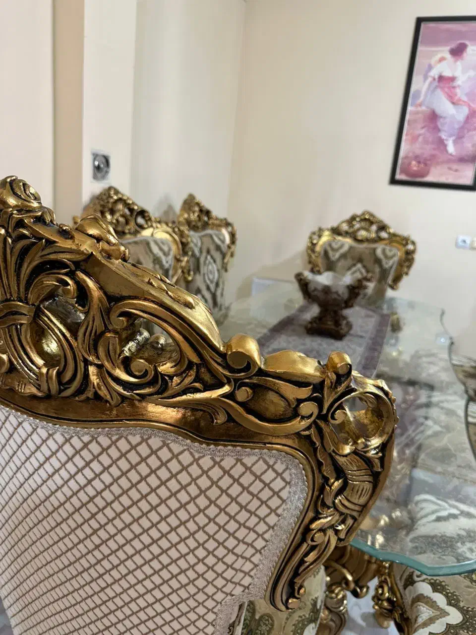 میز نهارخوری|میز و صندلی غذاخوری|ماکو, |دیوار