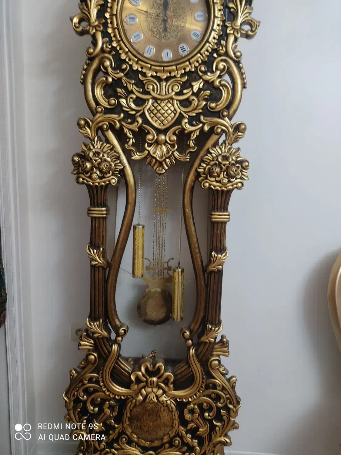 ساعت چوبی ورق طلا|ساعت دیواری و تزئینی|تهران, شهرک چیتگر|دیوار