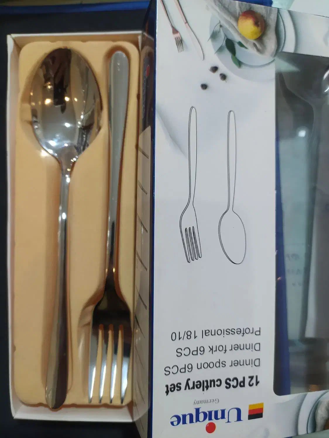 قاشق چنگال یونیک ۶ نفره|ظروف سرو و پذیرایی|علیآباد کتول, |دیوار