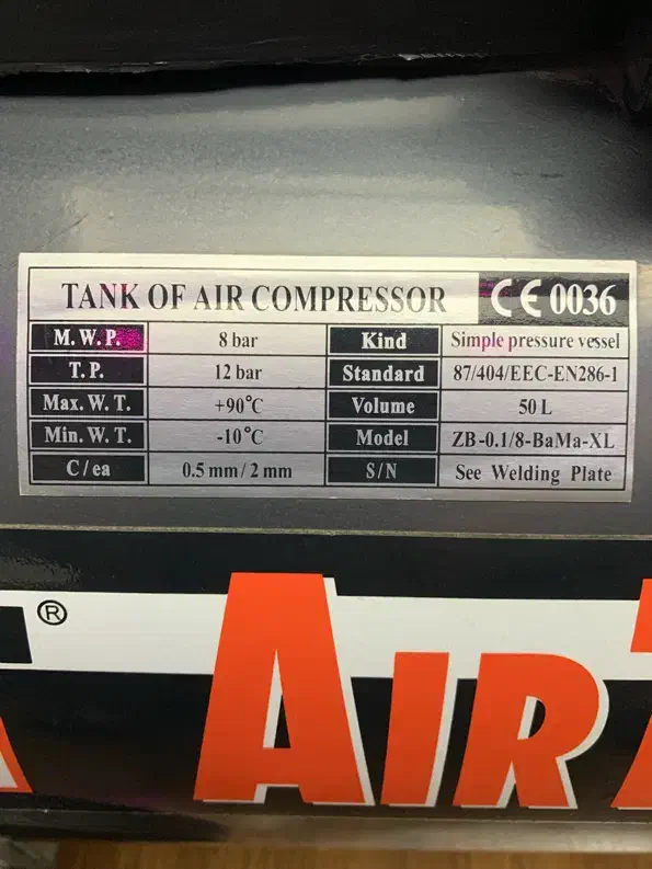 پمپ باد اورجینال ۵۰ لیتری برند آلمانی Einhell|ماشینآلات صنعتی|کرج, عظیمیه|دیوار