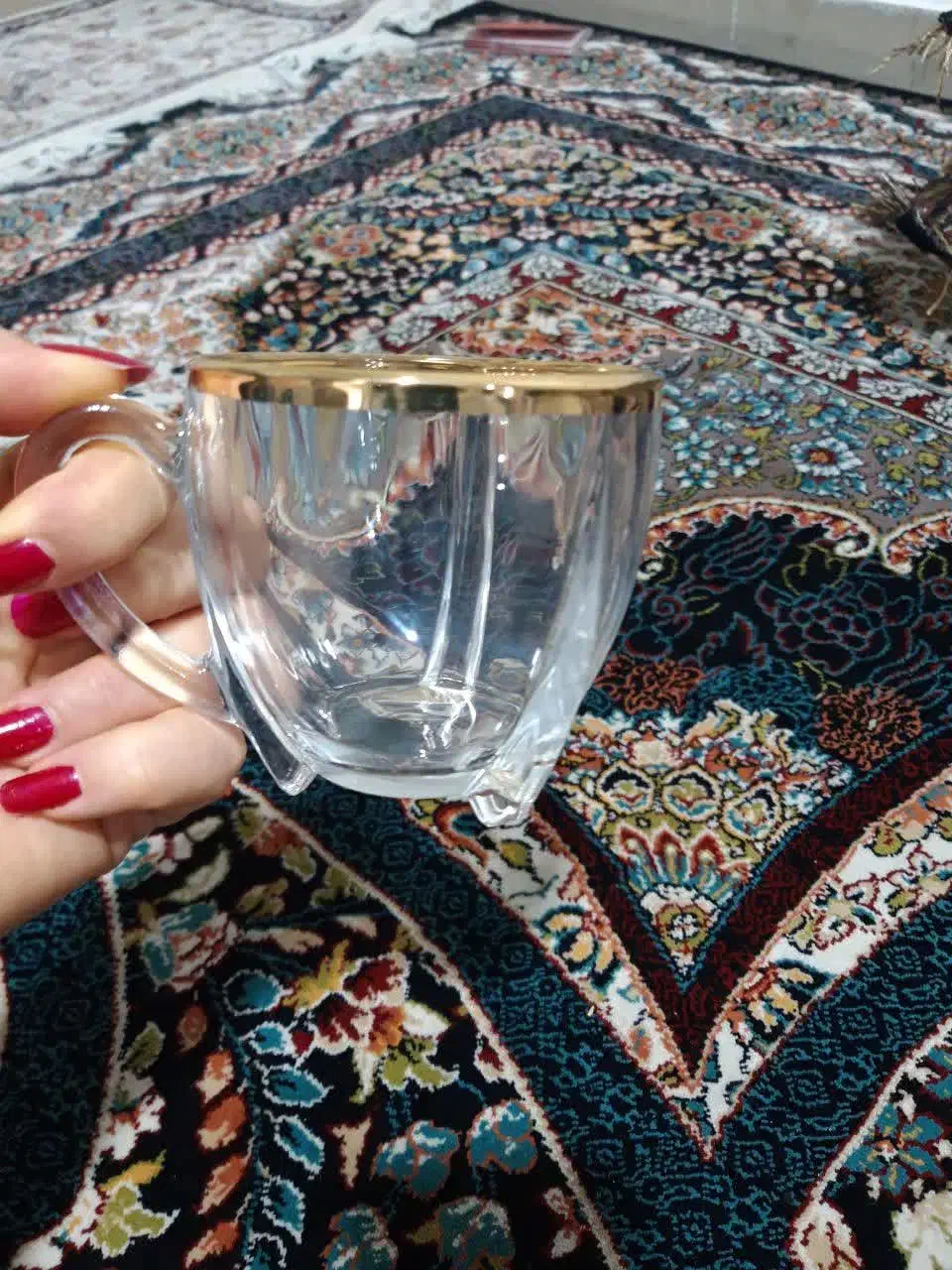 استکان لب طلایی|ظروف سرو و پذیرایی|نورآباد, |دیوار