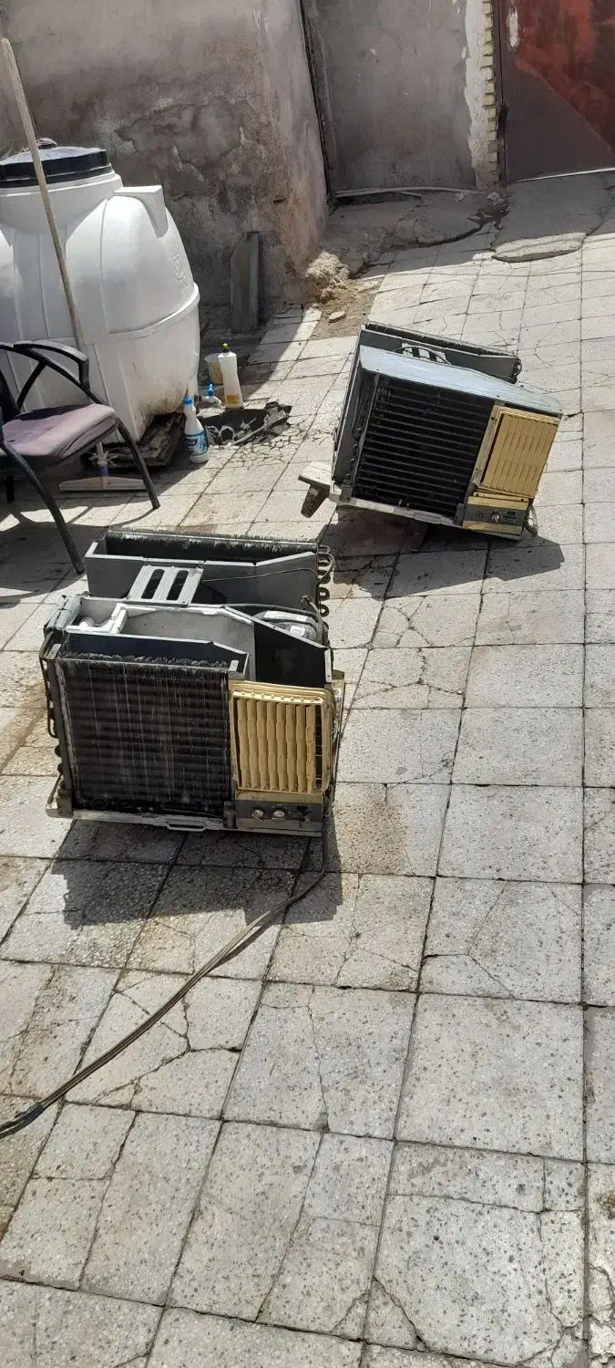 فروش...خریدارکولر سوخته سالم دوتیکه پنجره ای نیمسو|کولر گازی و فنکوئل|اهواز, پردیس|دیوار