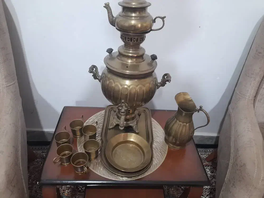 سماور سرویس برنج با قیمت بلک فرایدی|سماور، چای‌ساز، قهوه‌ساز|بندرعباس, |دیوار