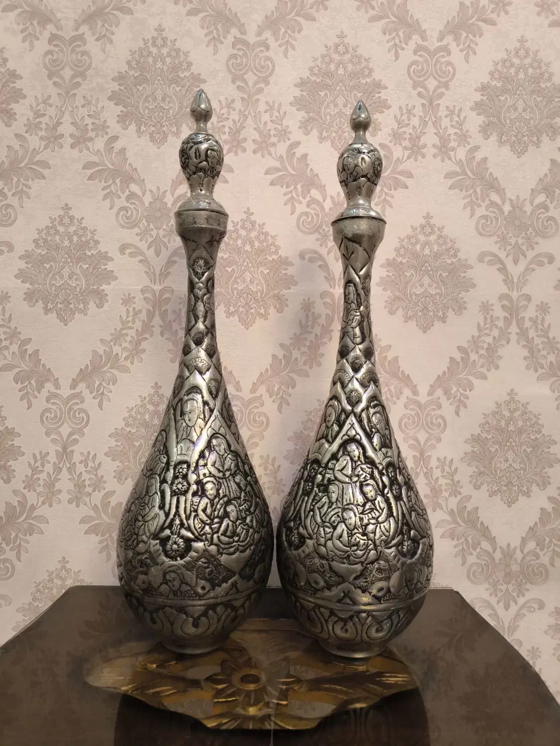 تنگ قلم مسی قدیمی|کلکسیون اشیاء عتیقه|تربت‌حیدریه, شهرک ولیعصر|دیوار