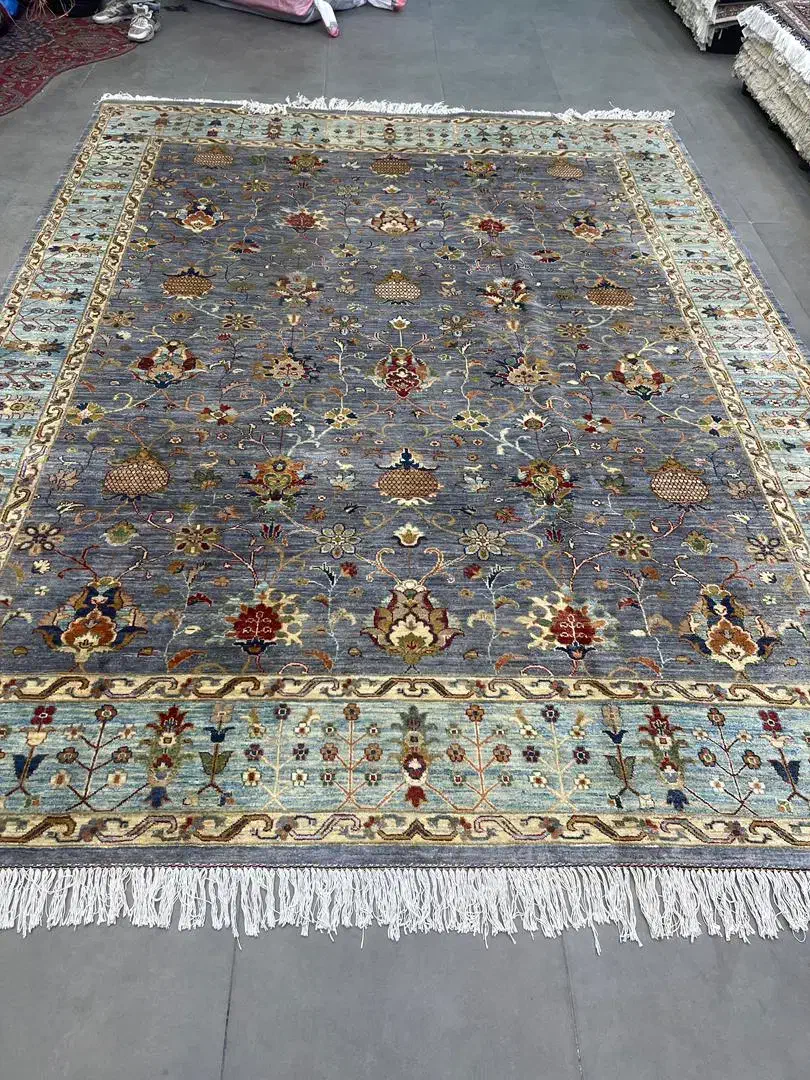 فرش دستباف (بساک)۱۱ متری  پشم دستریس رنگ گیاهی|فرش|مشکین‌دشت, |دیوار