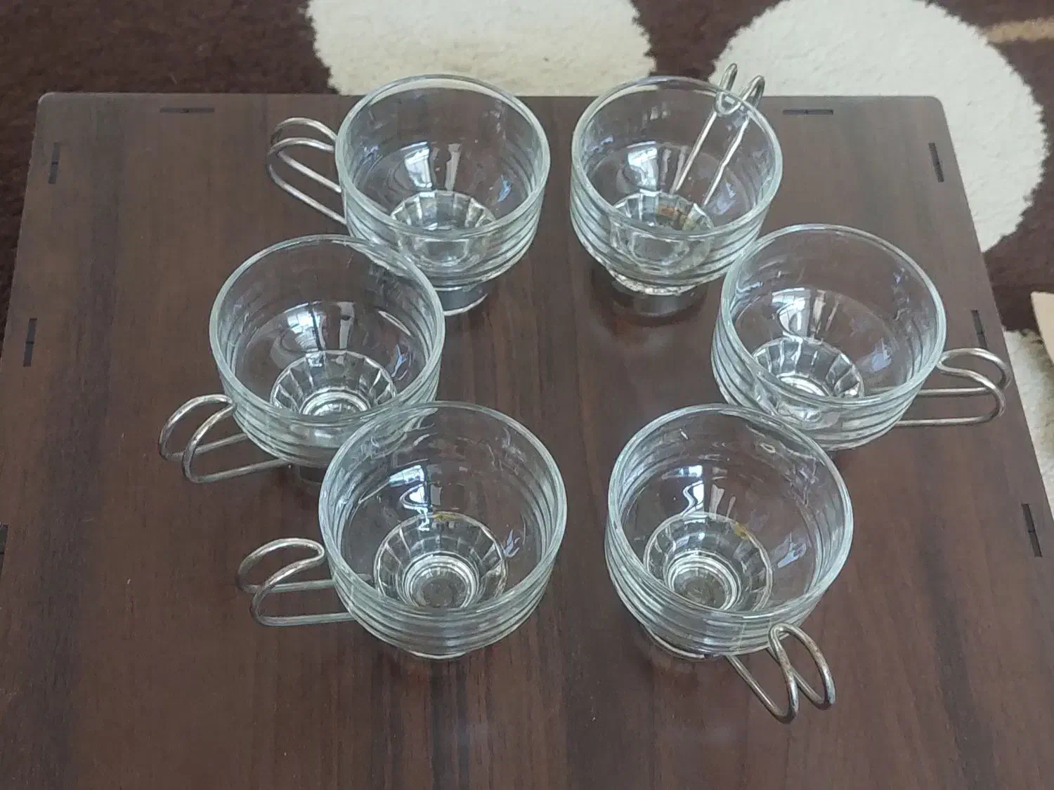 فروش فنجان دسته نقره ای ایتالیایی شیک|ظروف سرو و پذیرایی|اصفهان, حسین‌آباد|دیوار