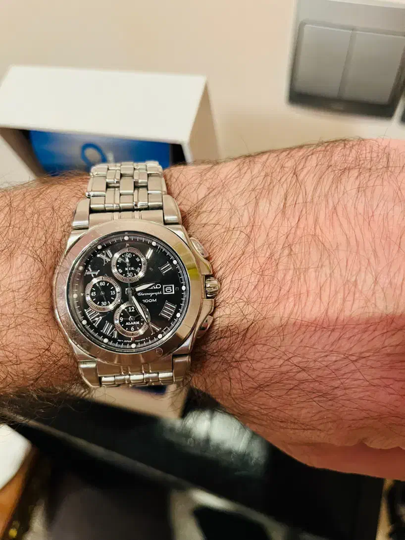 ساعت سیکو کوارتز مشکی استیل اورجینال|ساعت|تبریز, |دیوار