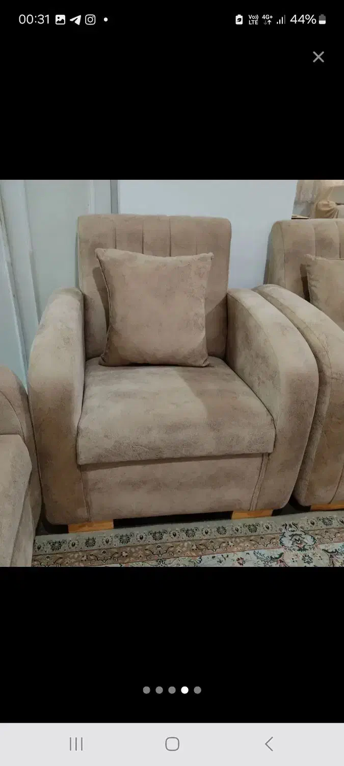 نیم ست 4 نفره مبل اسپرت راحتی پارچه ترک نو|مبلمان خانگی و میز عسلی|رشت, لاکانی|دیوار