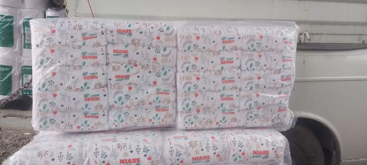 دستمال کاغذی اقتصادی 100برگ( 50برگ دولا)باکس60تایی|مواد شوینده و دستمال کاغذی|رشت, سلیمانداراب|دیوار