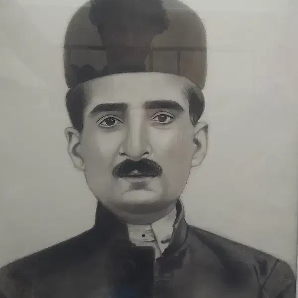 نقاشی قاب گرفته علیمردان خان بختیاری|تابلو، نقاشی، عکس|مسجد سلیمان, |دیوار