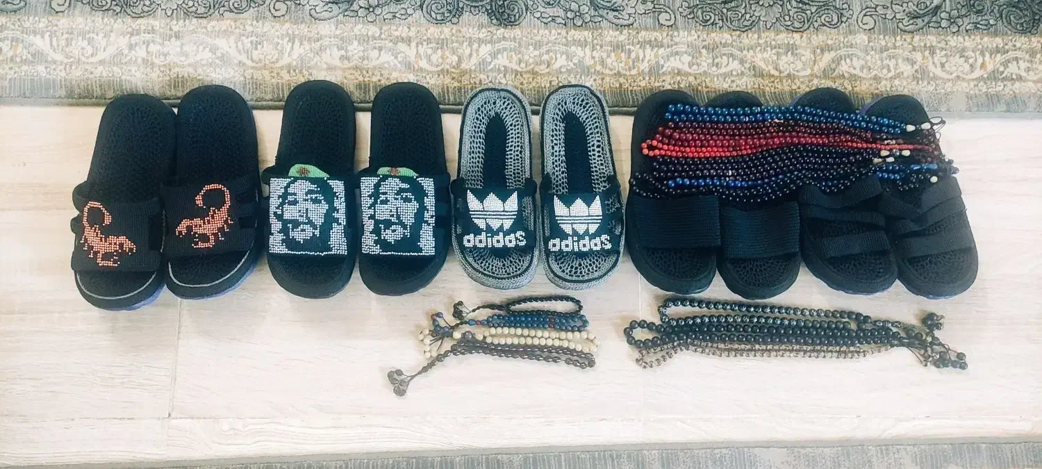 دمپایی زندان بافت طرح دار|کیف، کفش، کمربند|گنبد کاووس, |دیوار