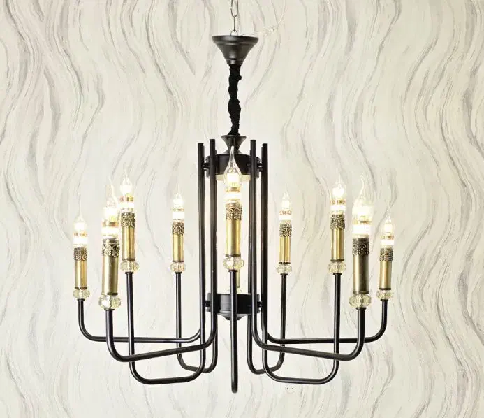 لوستر ۱۰شاخه ال|لوستر و چراغ آویز|فردیس, فردیس|دیوار