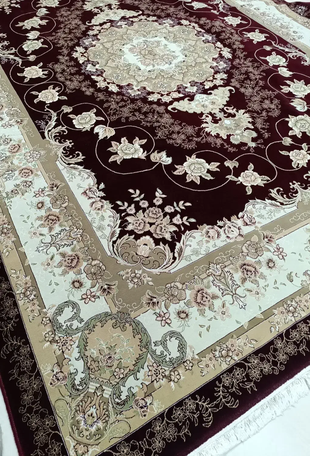 ۱۲ متری جفت کرم زرشکی درحد نو|فرش|کرمانشاه, |دیوار