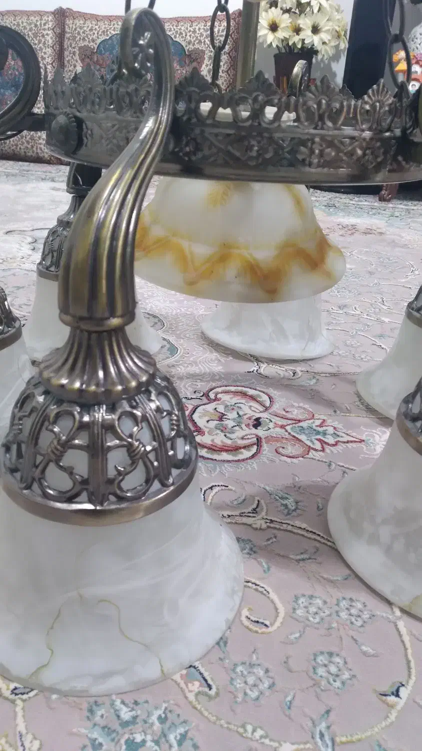 لوستر ۷ شاخه|لوستر و چراغ آویز|قائمشهر, |دیوار