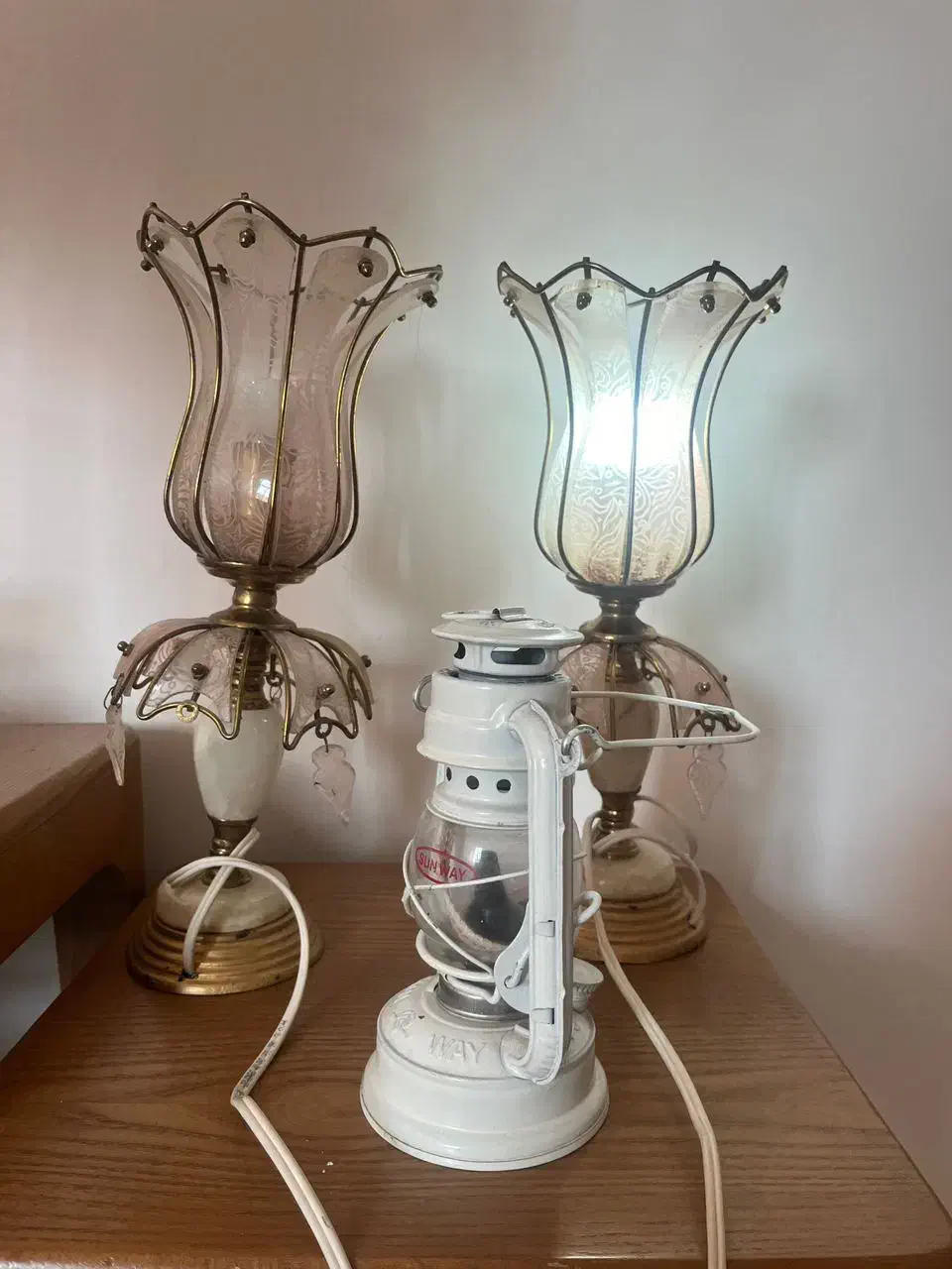 آباژور قدیمی نوستالژی|لوستر و چراغ آویز|شیراز, درکی|دیوار