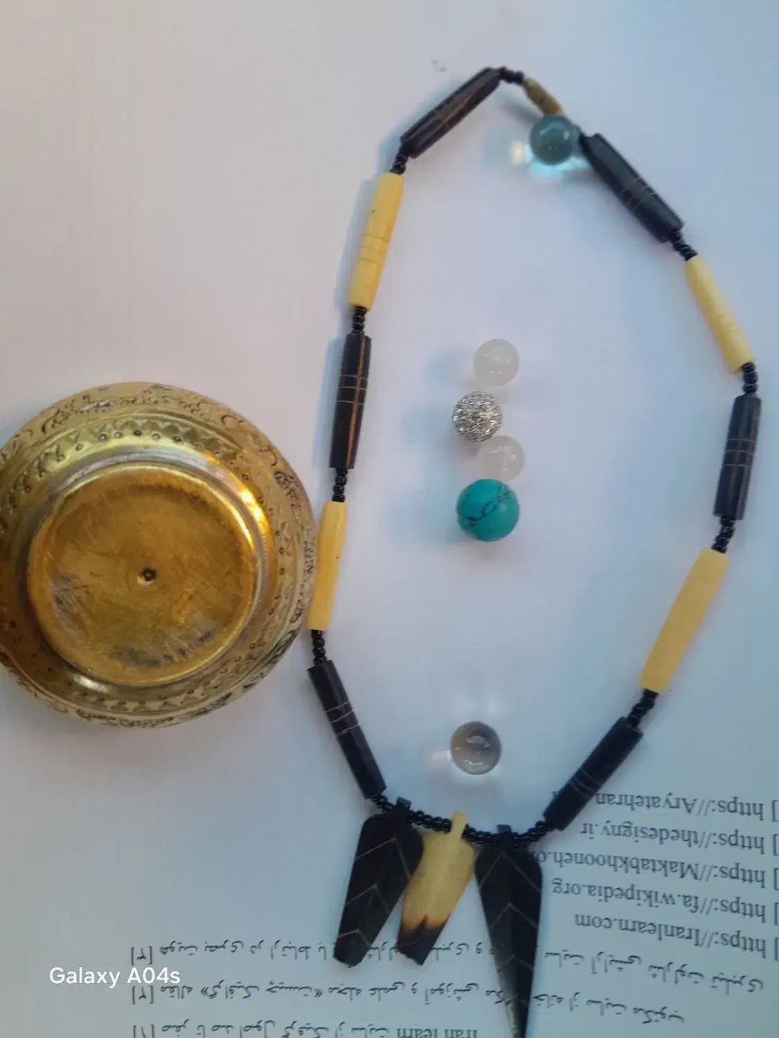 گردنبند ۸۰سانتی نقره و سنگ|بدلیجات|قم, دانشگاه قم|دیوار