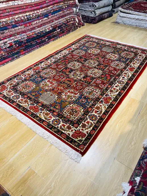 فرش پرده ای بختیاری طرح خشتی|فرش|تهران, سلسبیل شمالی|دیوار