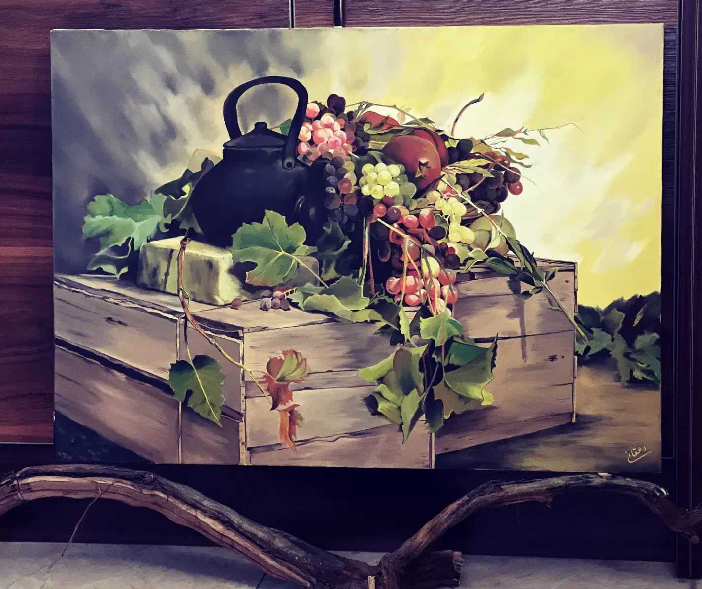 نقاشی رنگ روغن روی بوم (طبیعت بی جان)|تابلو، نقاشی، عکس|تهران, دردشت|دیوار