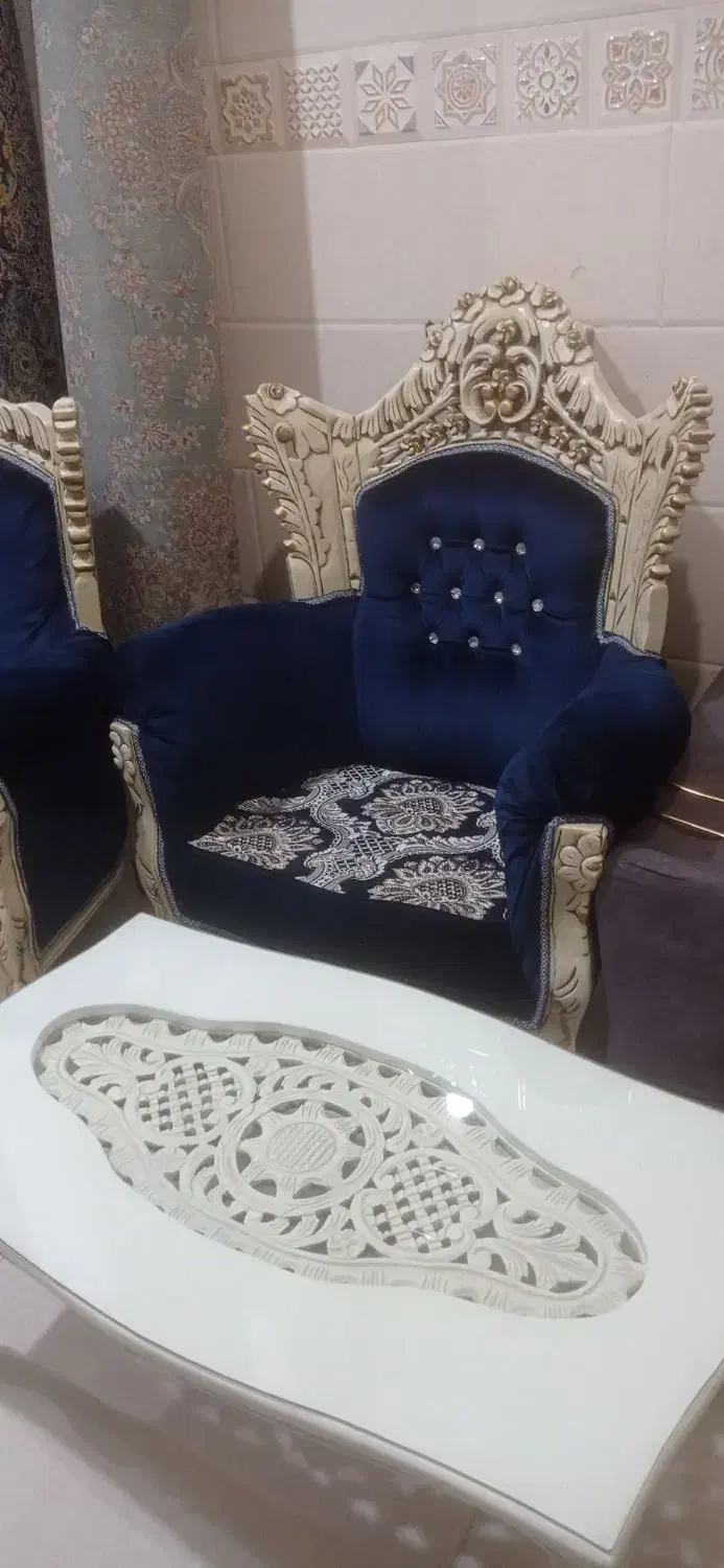 مبل هفت نفره|مبلمان خانگی و میز عسلی|قرق, |دیوار