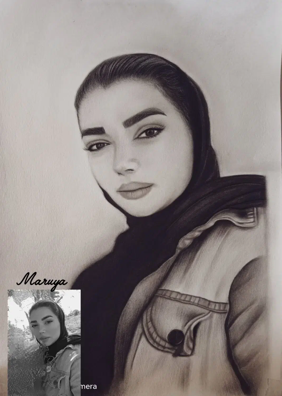 سفارش چهره سیاه قلم هدیه ای ماندگار|تابلو، نقاشی، عکس|محمدیه-قزوین, |دیوار