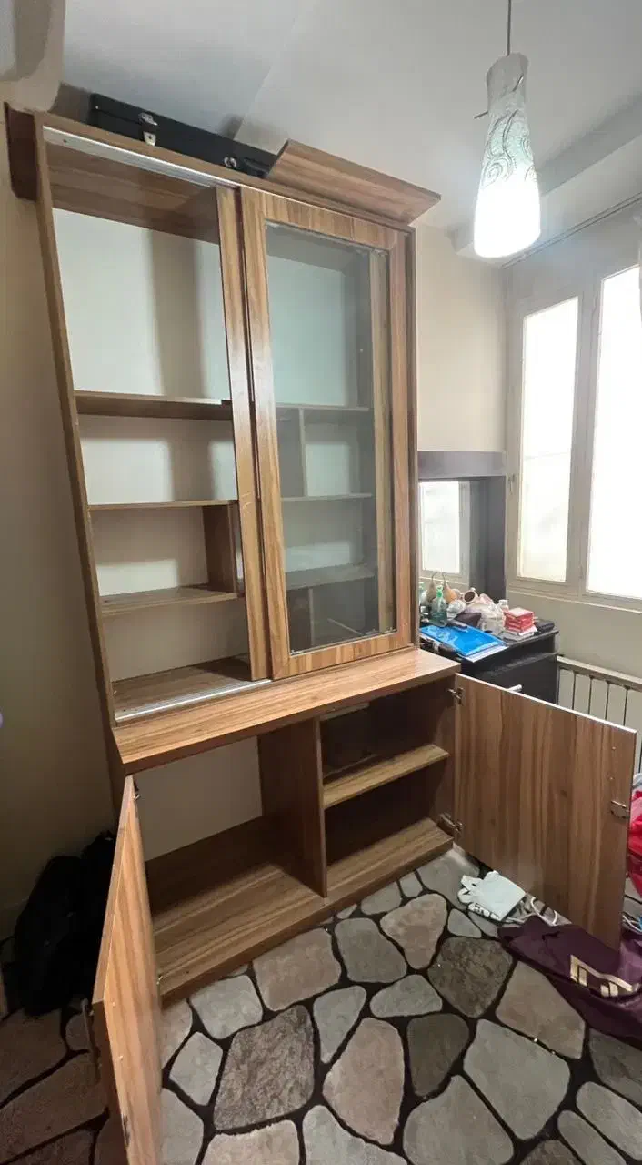 کتابخانه ویترین  کمد ام دی اف ترکیه ای|کتابخانه، شلف، قفسه‌های دیواری|تهران, پونک|دیوار