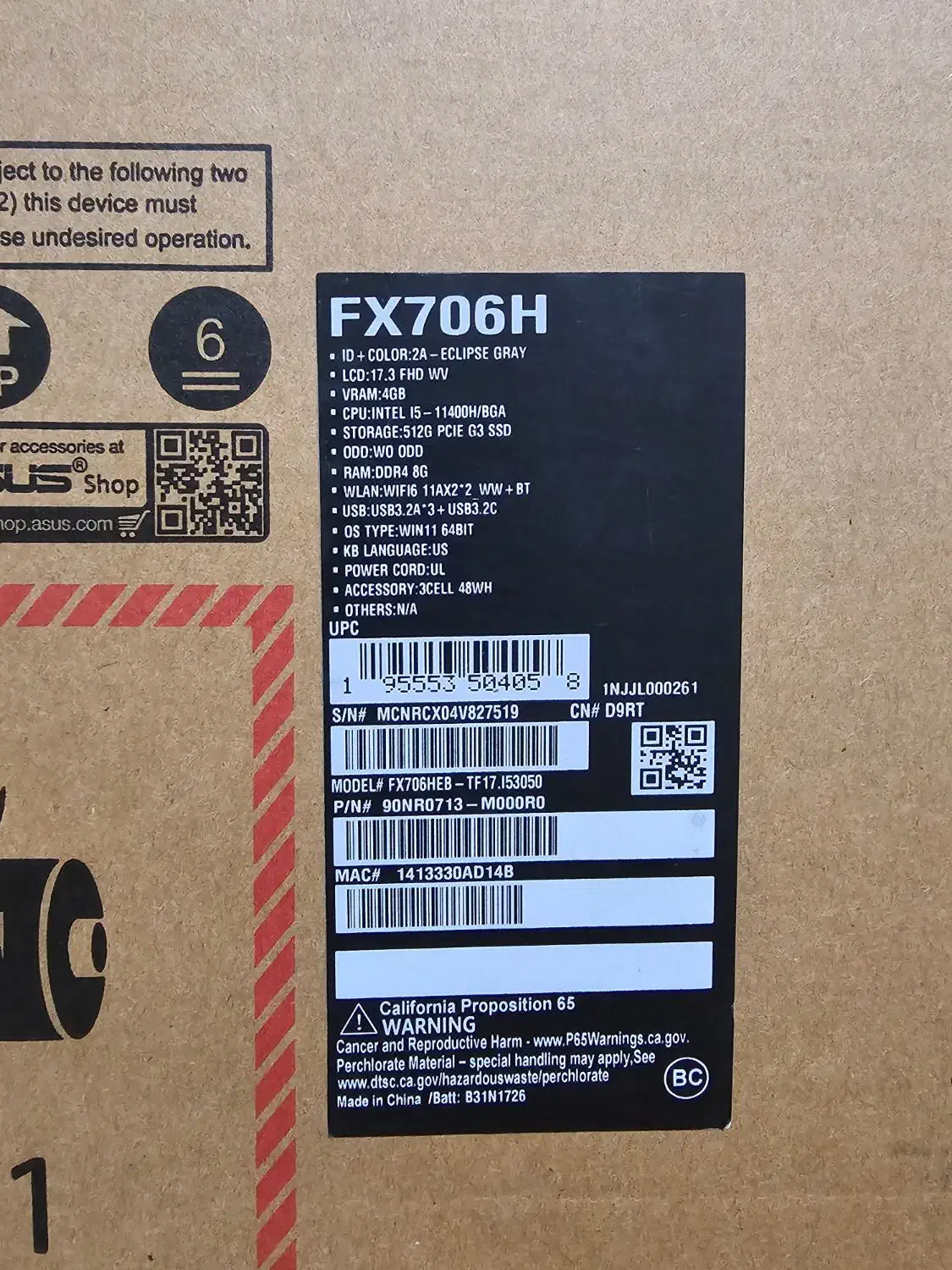 لب تاپ ایسوس گیمینگ FX706h نو نو|رایانه همراه|نظرآباد, نظرآباد|دیوار