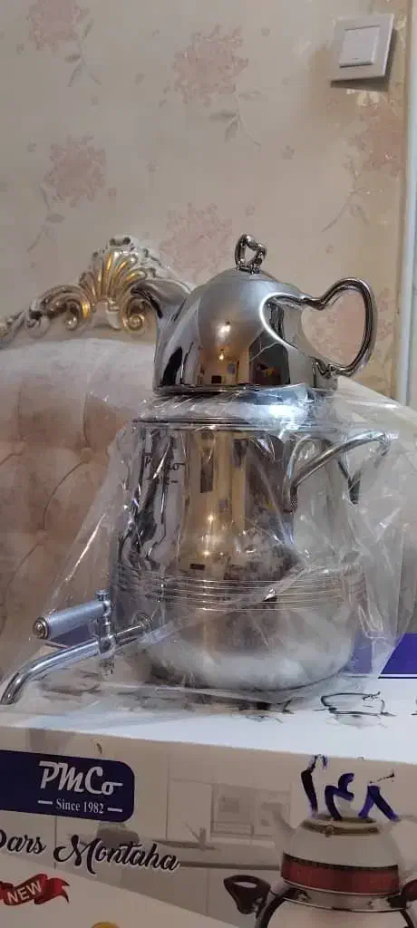 قوریو کتری استیل آکبند پلمپ|قوری، کتری، قهوهساز دستی|تهران, علم و صنعت|دیوار