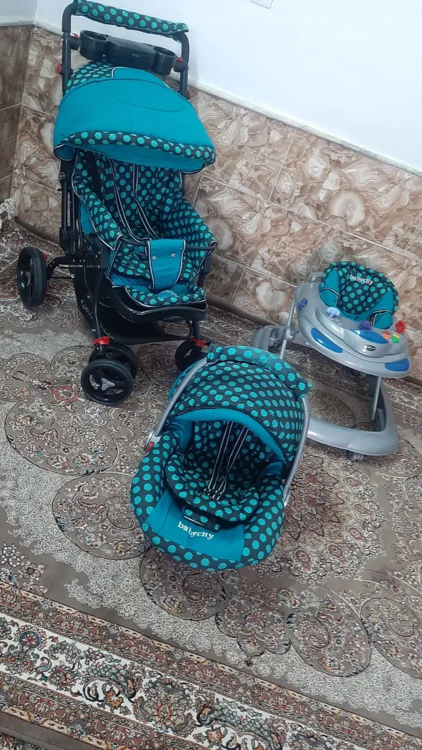 سرویس کالسکه۳تیکه|کالسکه و لوازم جانبی|هفدر, |دیوار