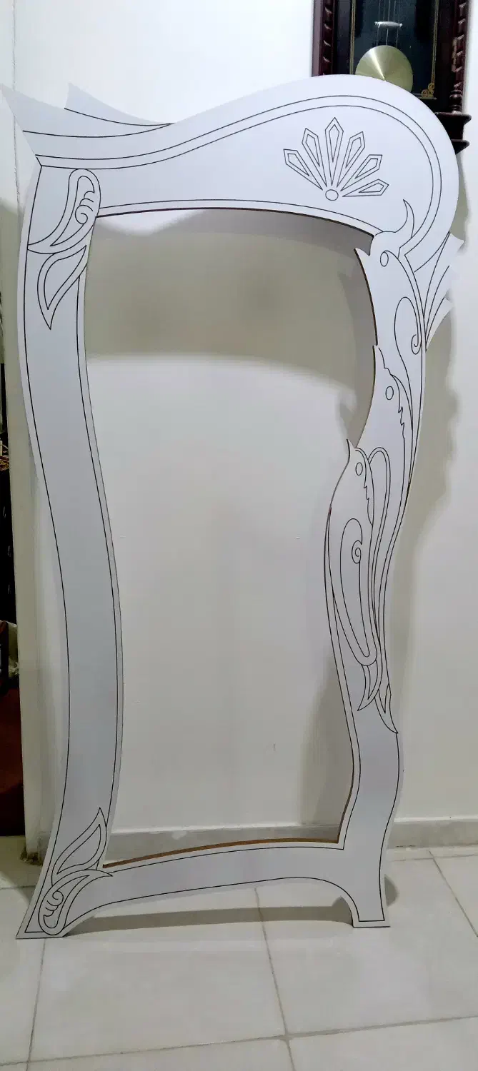 قاب آیینه قدی زیبا|آینه|رشت, شهرک صبا|دیوار