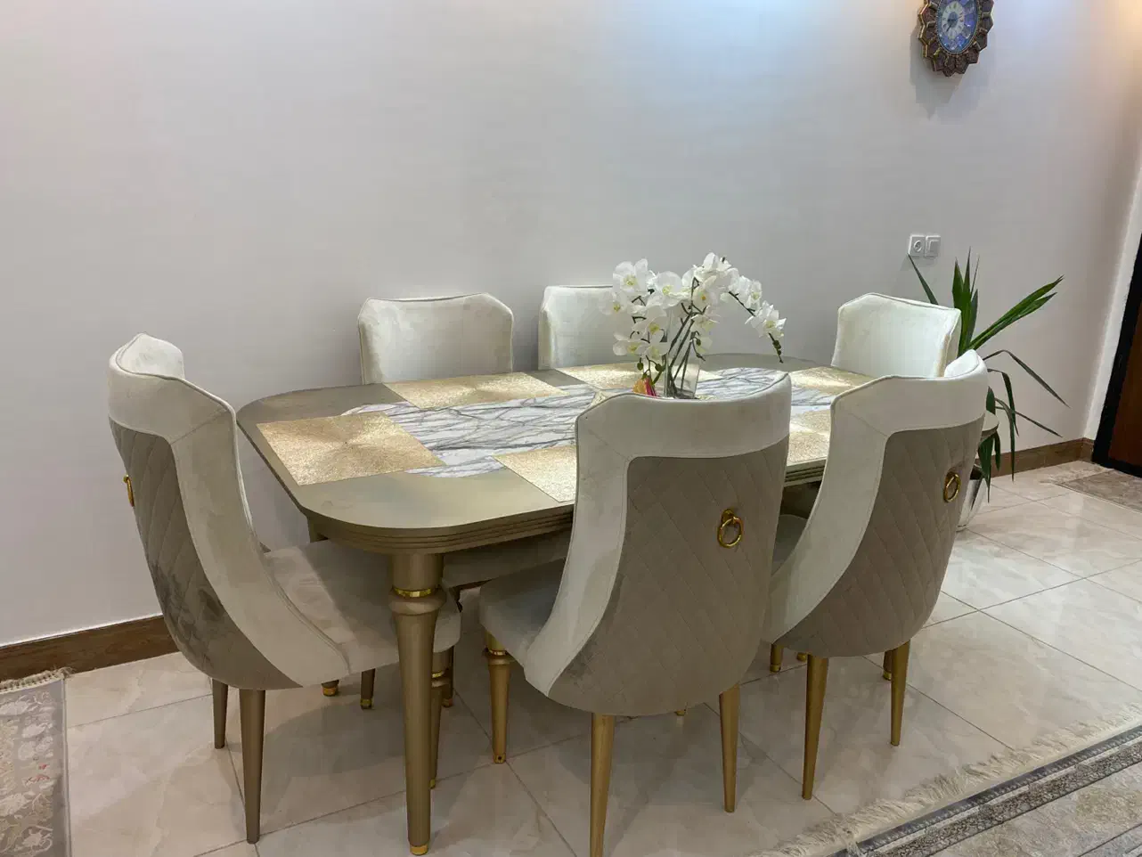 میزناهار خوری ۶ نفره|میز و صندلی غذاخوری|قائم‌شهر, |دیوار