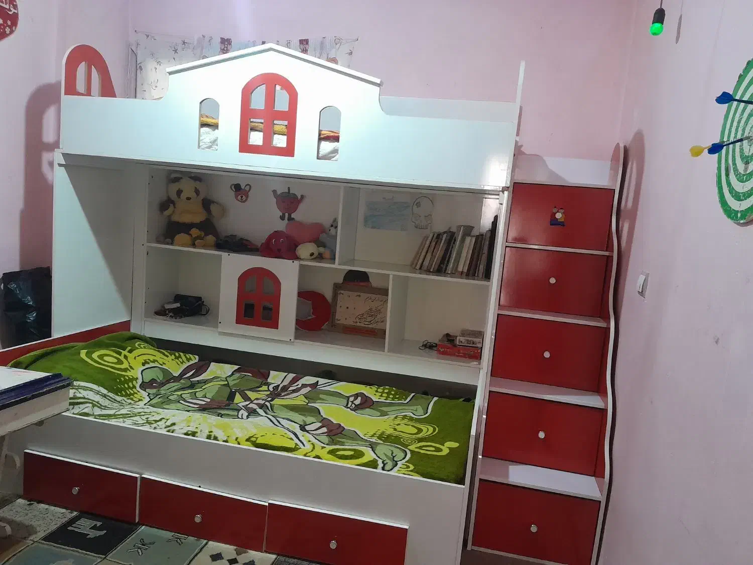 تخت دو طبقه بدون خوشخواب|تخت و سرویس خواب|بجنورد, |دیوار