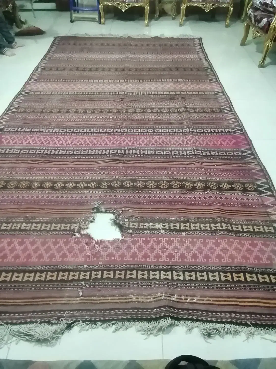 کار کرده قدیمی پشمی|فرش|مشهد, درابد امام|دیوار