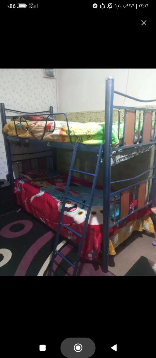 تخت دوطبقه محکم|تخت و سرویس خواب|همدان, |دیوار