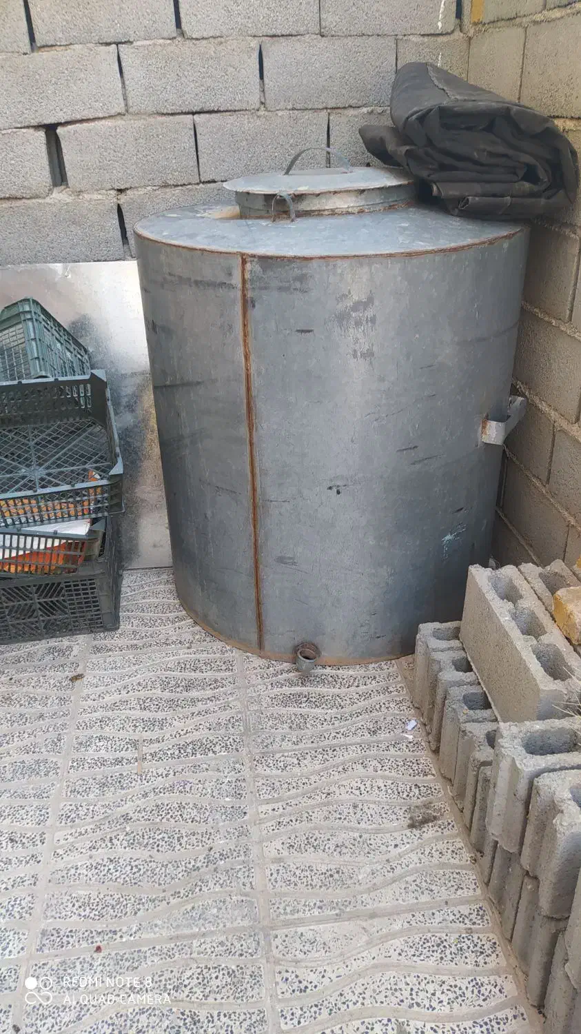 تانک ایستاده 800لیتری آب شرب گالوانیزه|مصالح و تجهیزات ساختمان|هشتگرد, ینگی امام|دیوار