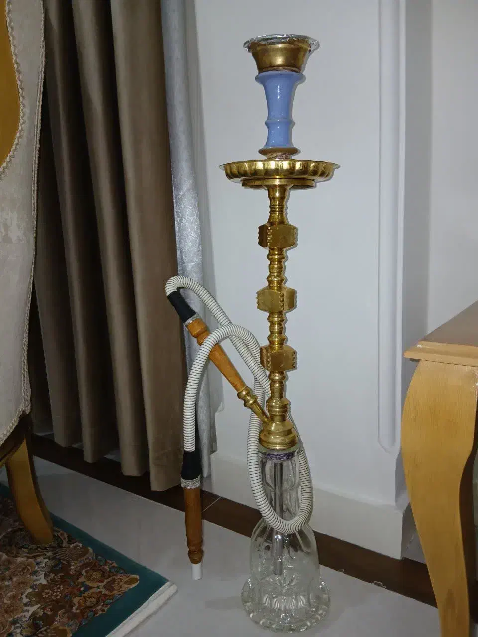 قلیان برنجی به همراه لوازم|کلکسیون و سرگرمی|ملایر, |دیوار