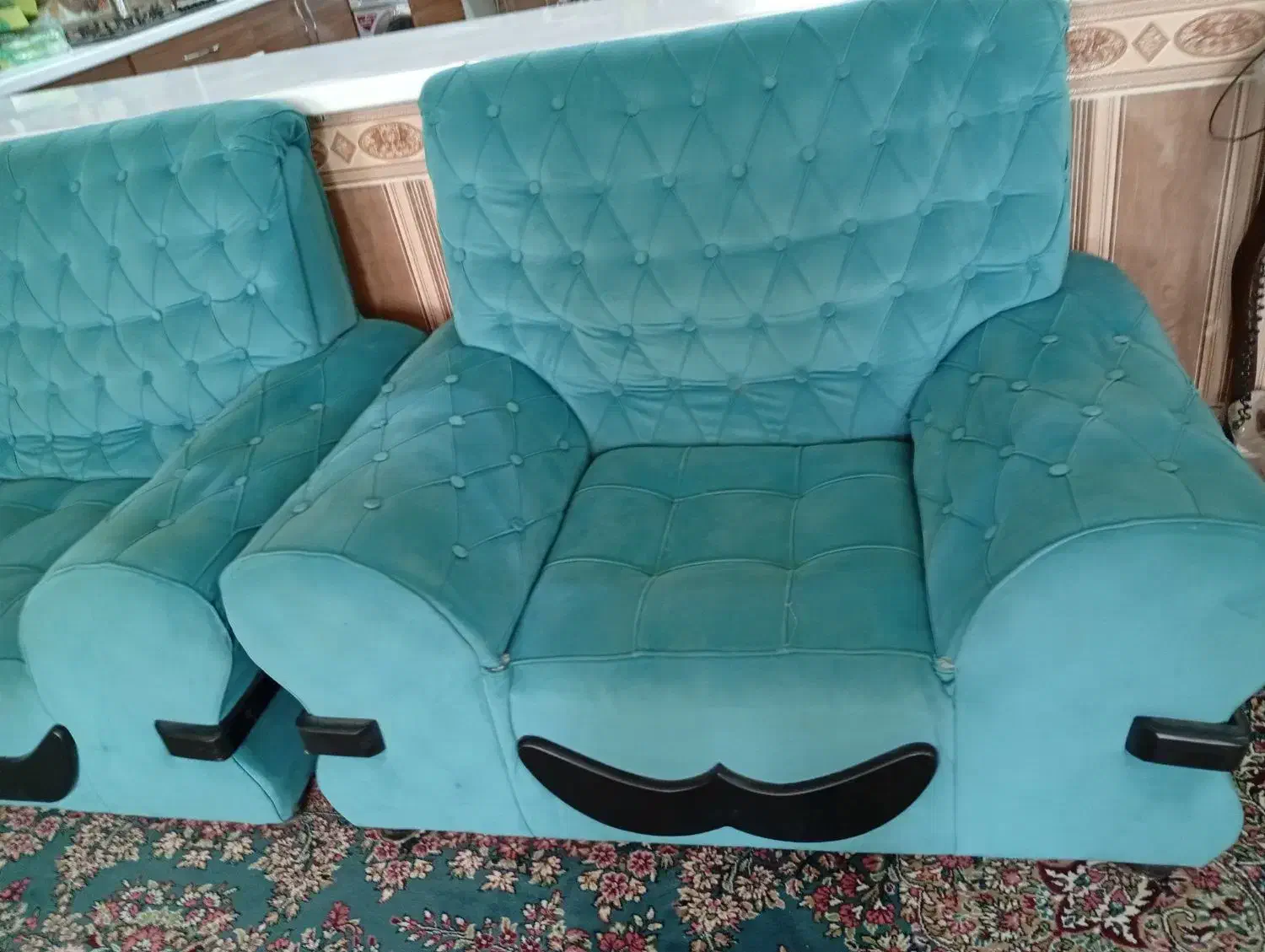 مبل راحتی ۷نفره|مبلمان خانگی و میز عسلی|بهرمان, |دیوار