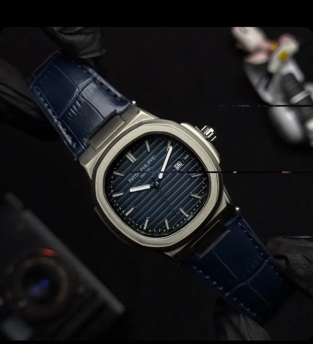 پتک فلیپ ناتیلوس بند چرم همراه با باکس|ساعت|تبریز, |دیوار