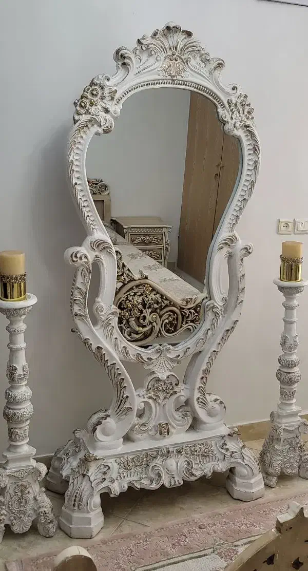 اینه شمعدان رزین مناسب جهیزیه|آینه|کهریزک, |دیوار