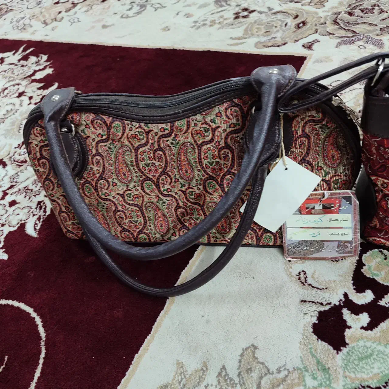 دو عدد کیف از جنس ترمه|کیف، کفش، کمربند|زنجان, |دیوار